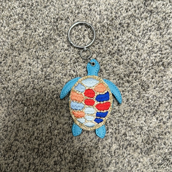 Vera Bradley Shore Thing Turtle Mirror Bag Charm - Picture 1 of 4